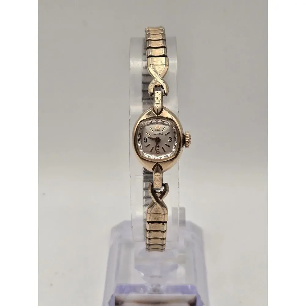 Hamilton Vintage Women’s Watch 10K RGP Bezel Stainless Steel Back